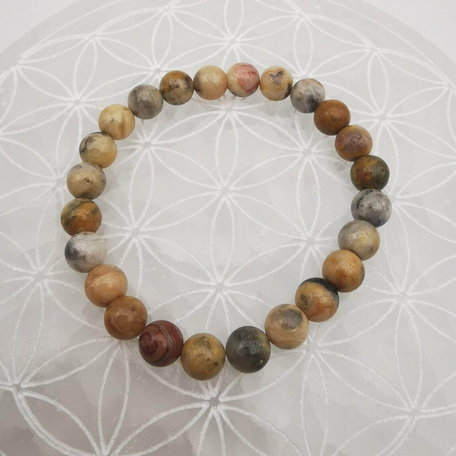 Bracelet - Agate Crazy Lace (8 mm)