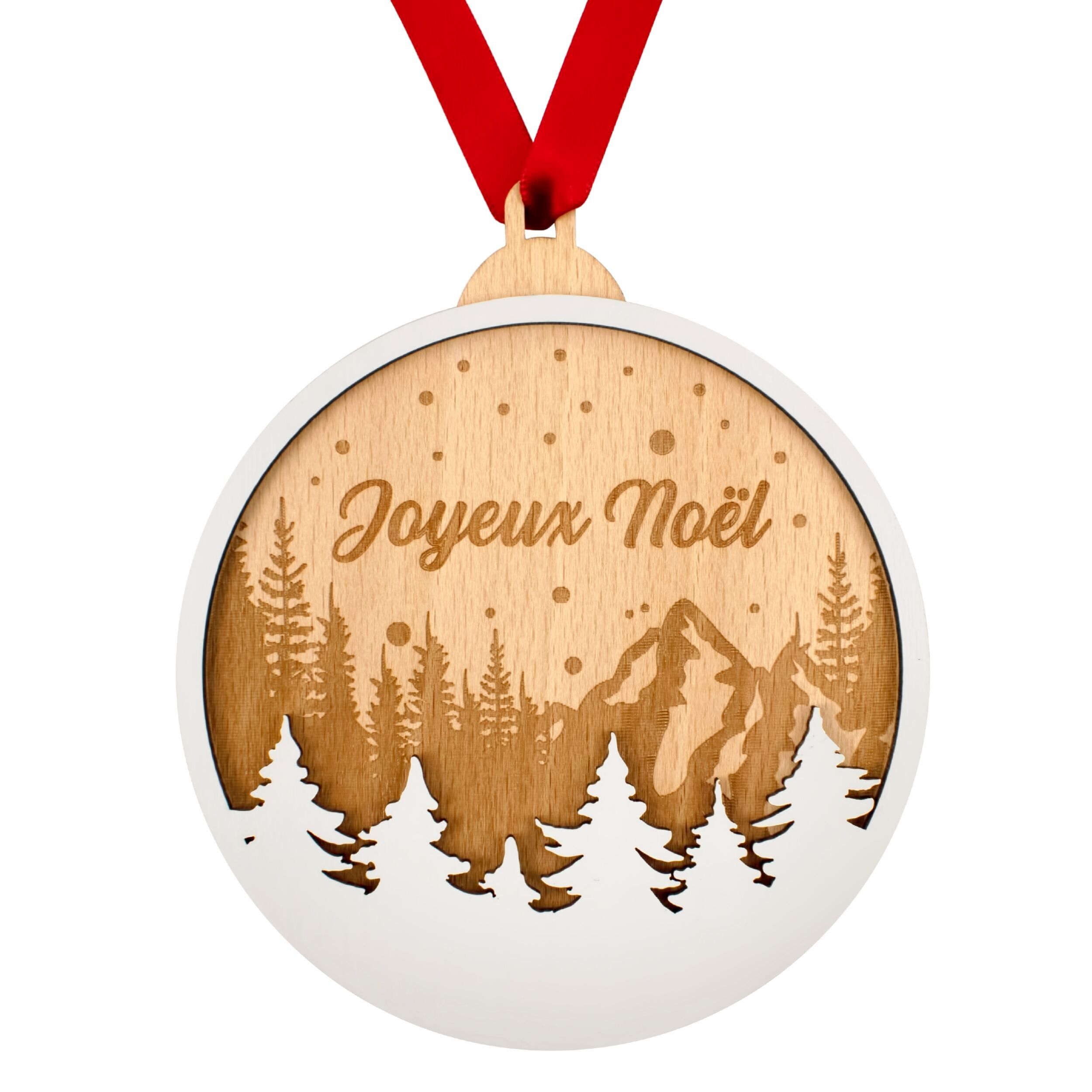 Weihnachtskugel „Frohe Weihnachten“ – Weihnachtsdekoration und Geschenkidee