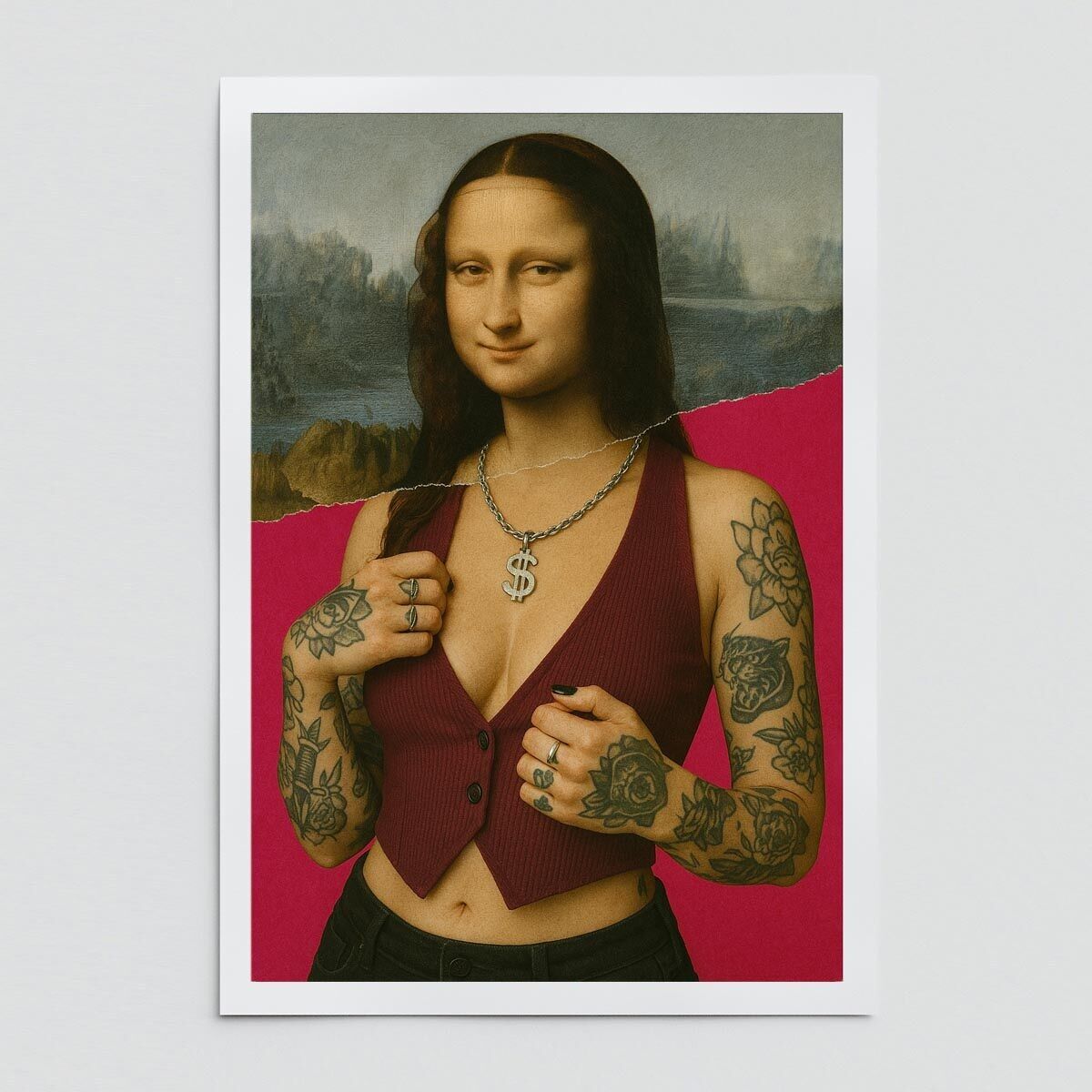 Stampa artistica del tatuaggio Mona