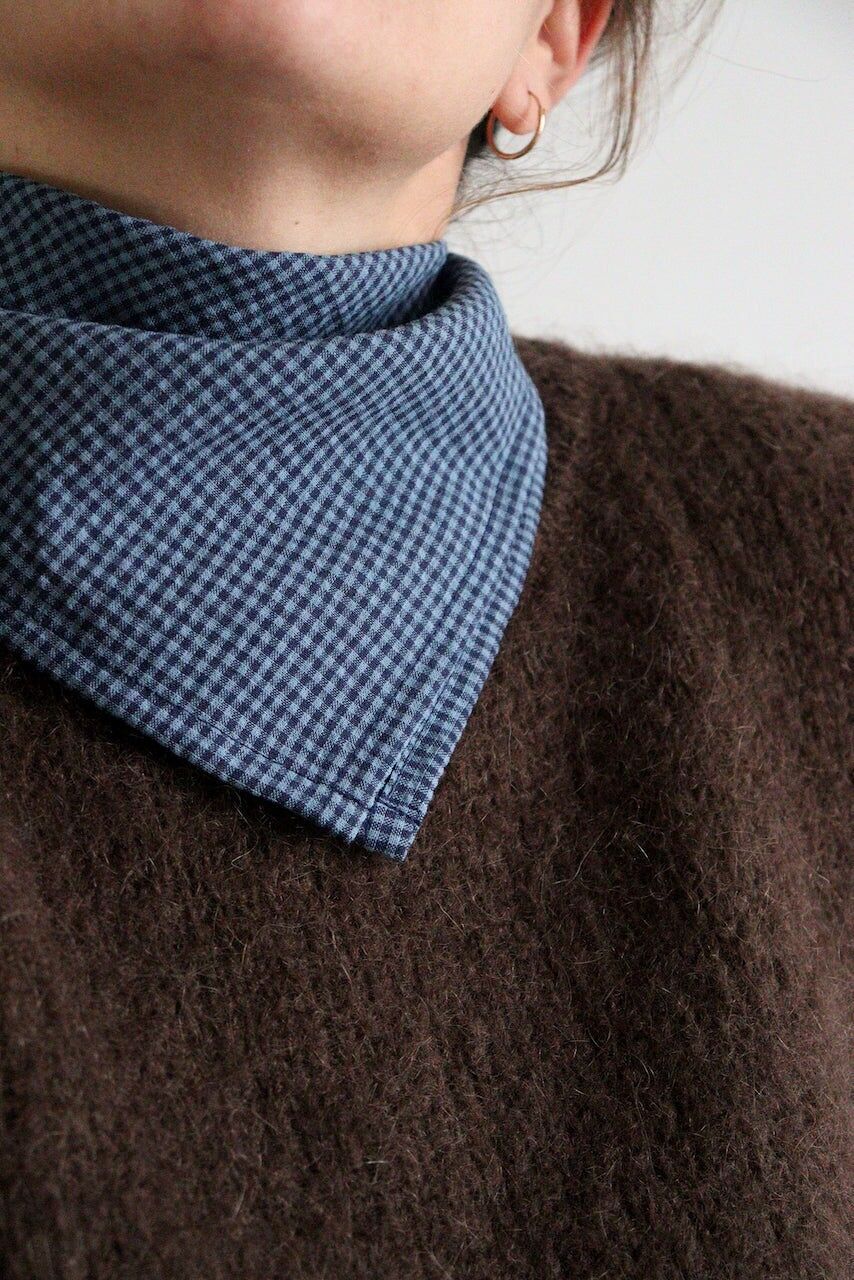 Blauer Seersucker Liv