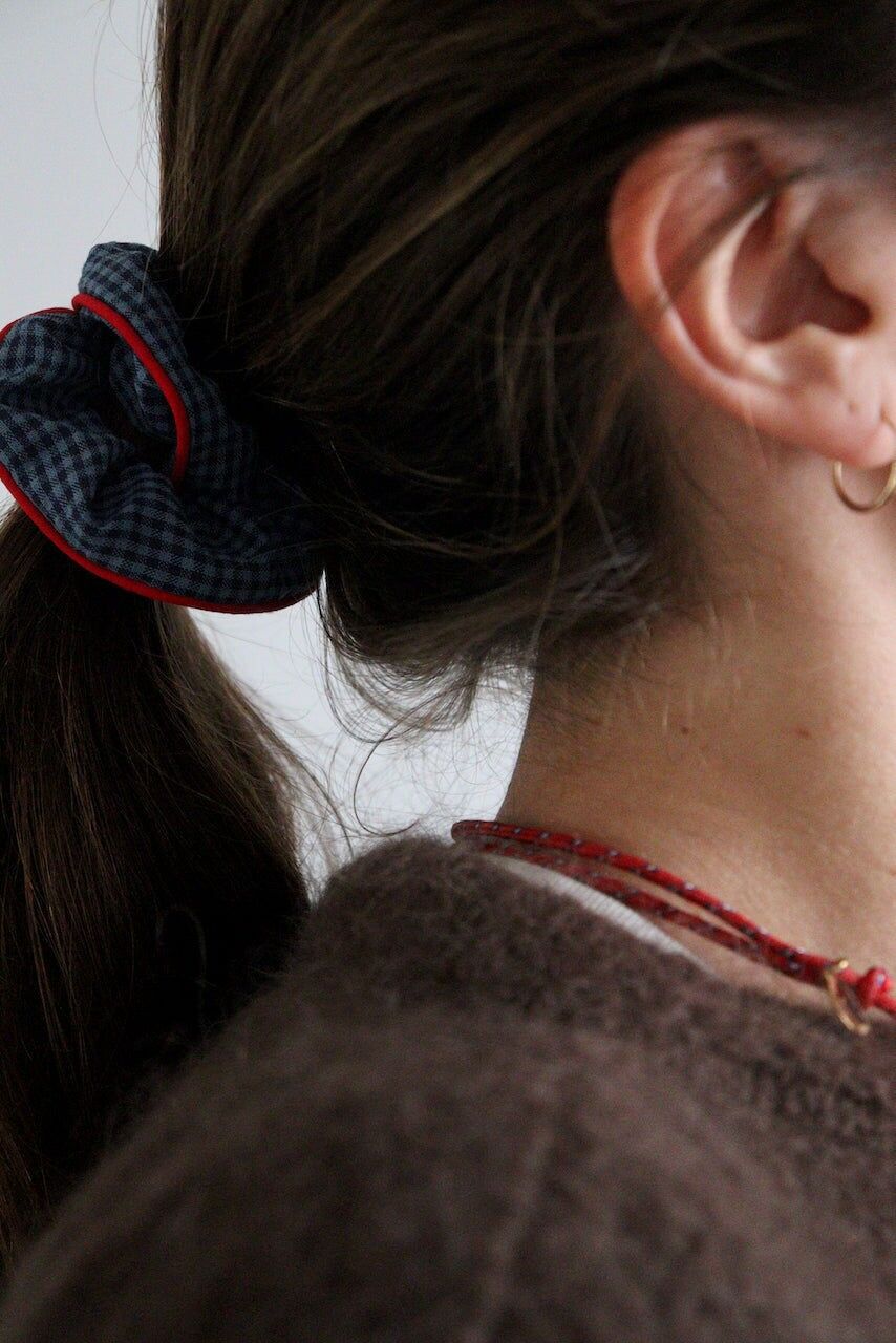 Karlie blue seersucker