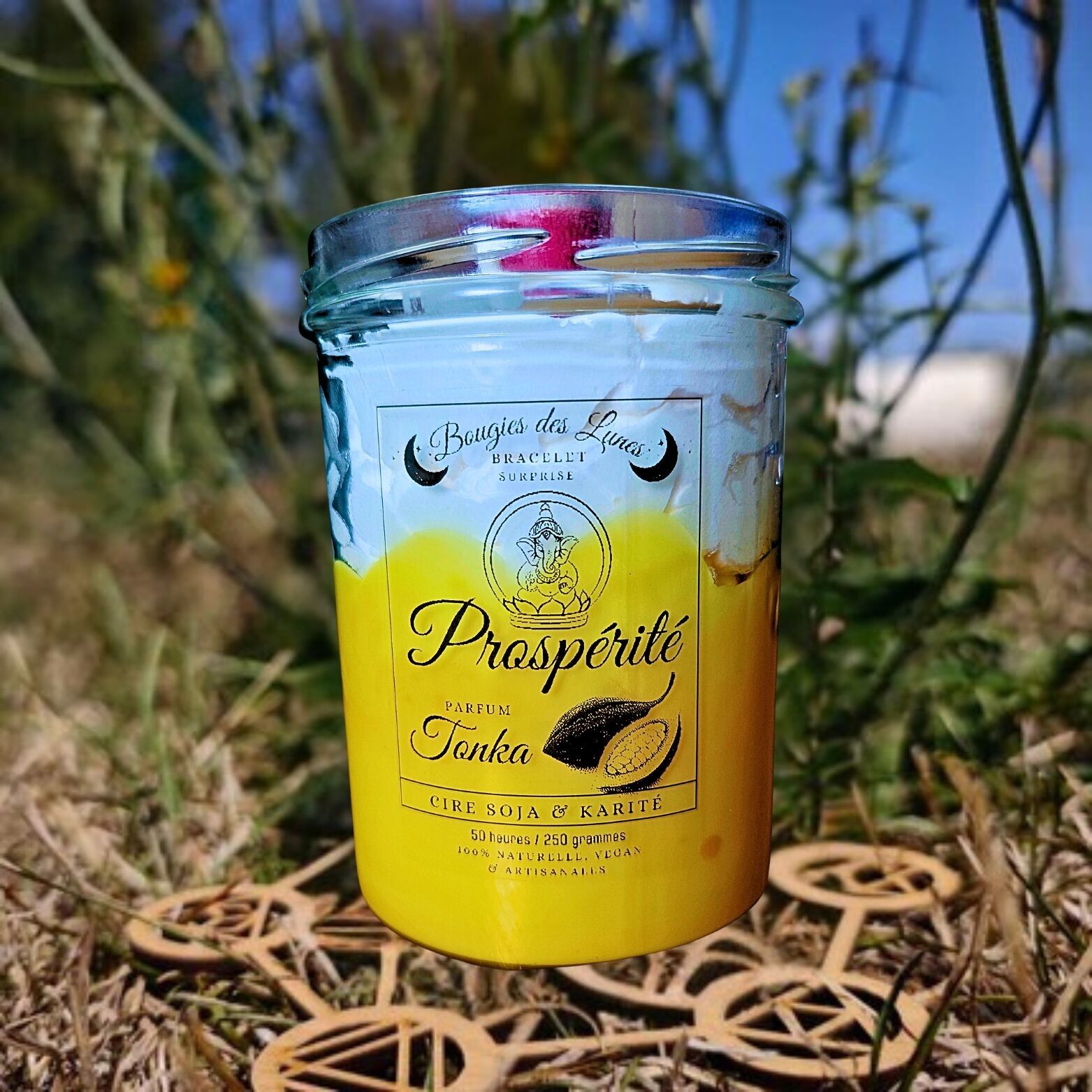 Candela Prosperity Moon Jewelry - Fava Tonka - Gourmet - Litoterapia (250 g)