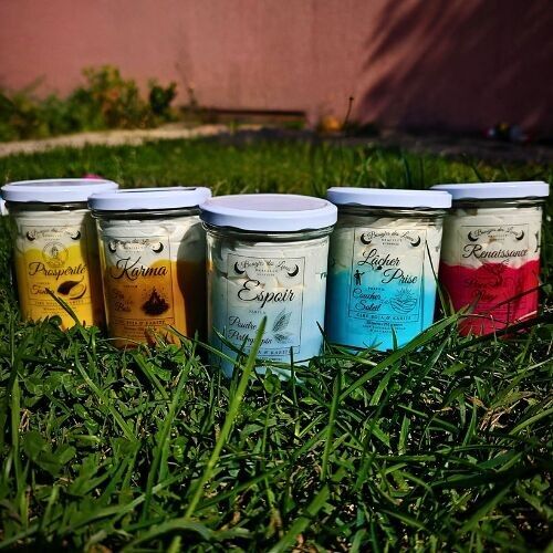 Set regalo di candele Moon Jewels - 5 candele spirituali gourmet (250 g/candela)