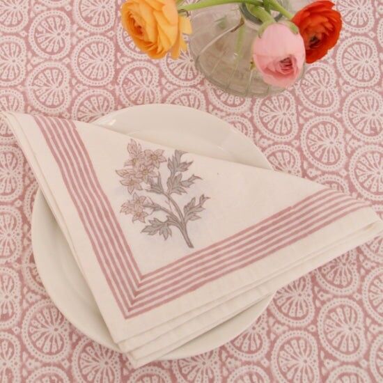 Napkins | Set of 4 | Edelweiss Roza