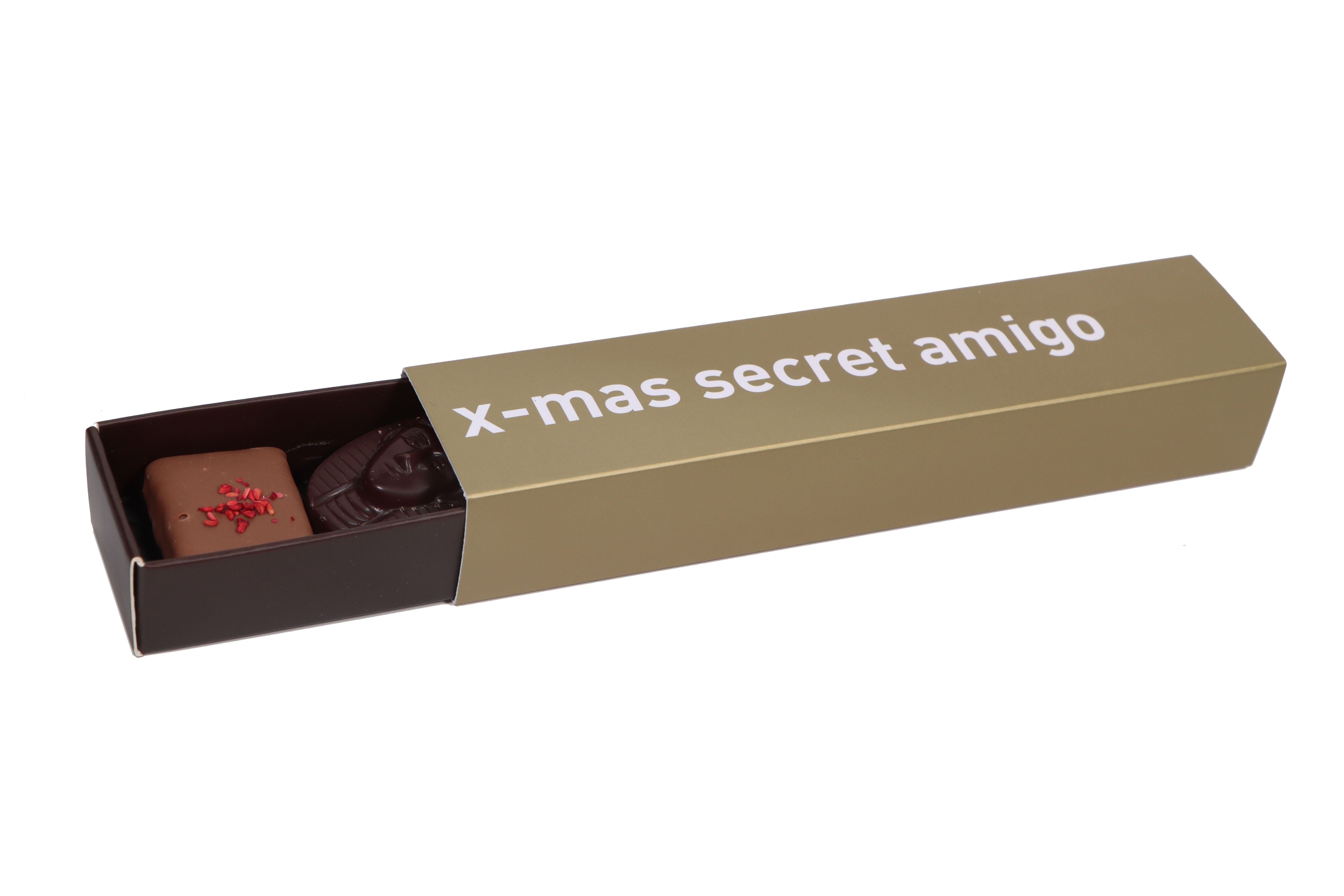 Chocolates surtidos de Navidad para el Amigo Invisible - X-mas secret amigo