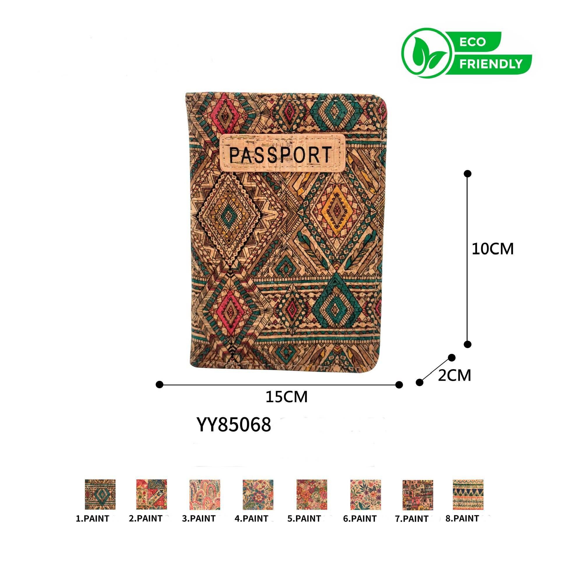 Allegra custodia per passaporto ecologica in sughero per donna