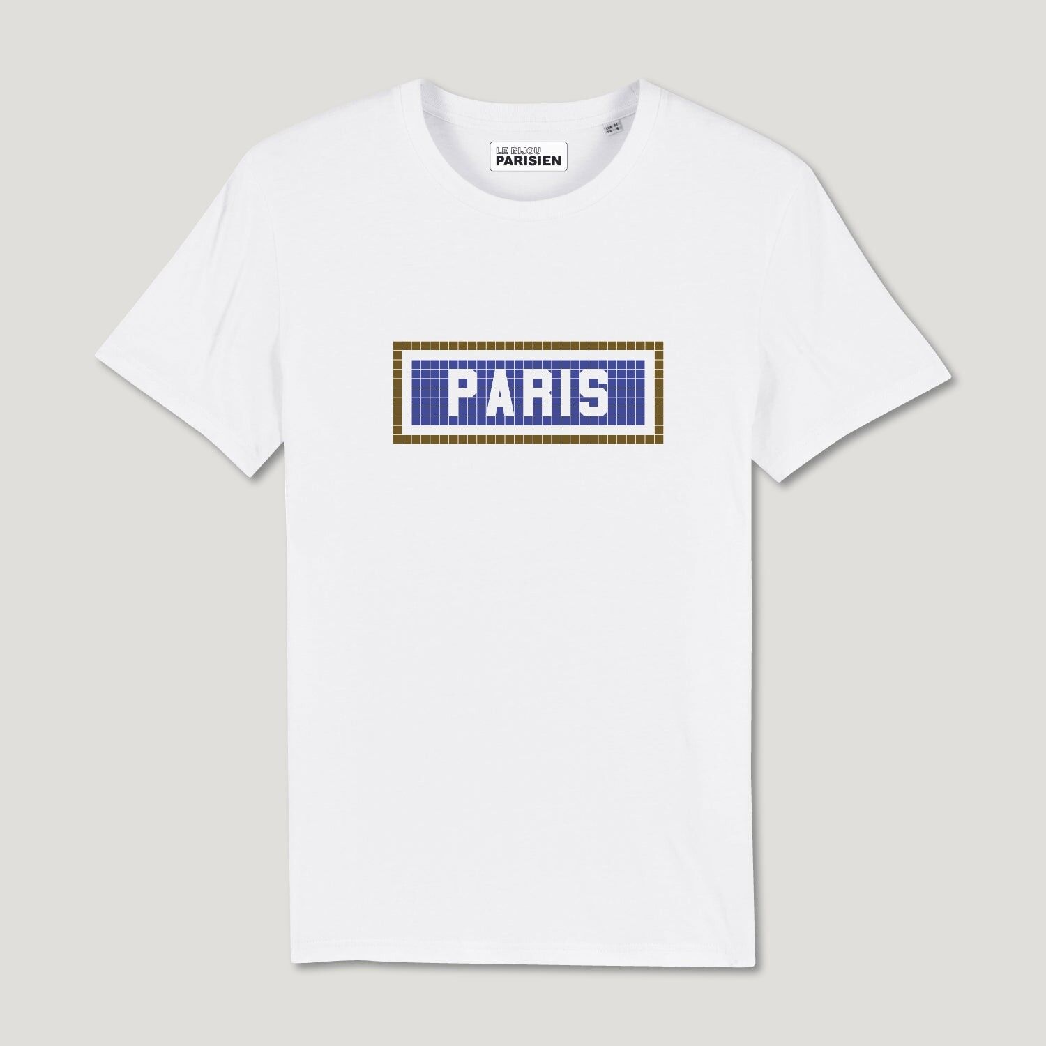 PRINTED ORGANIC COTTON T-SHIRT - PARIS - WHITE