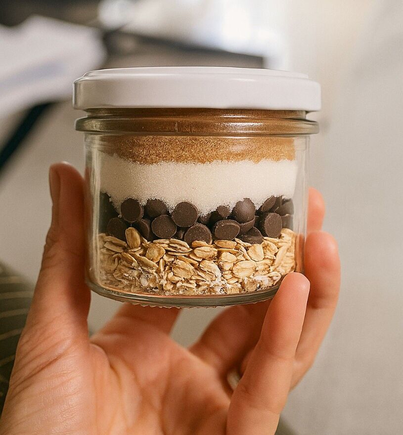 Mini cookie mix jar