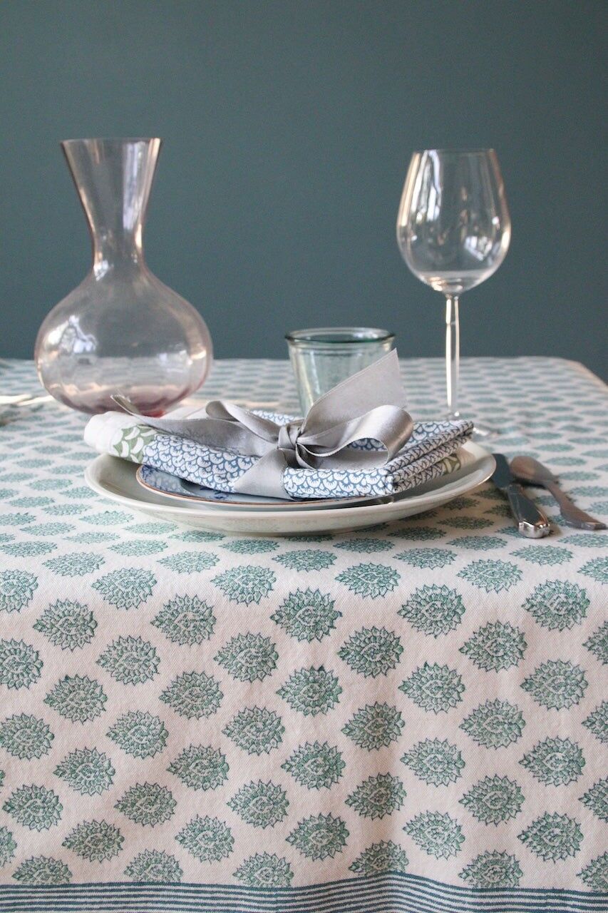 Tablecloth | Little Lotus Green