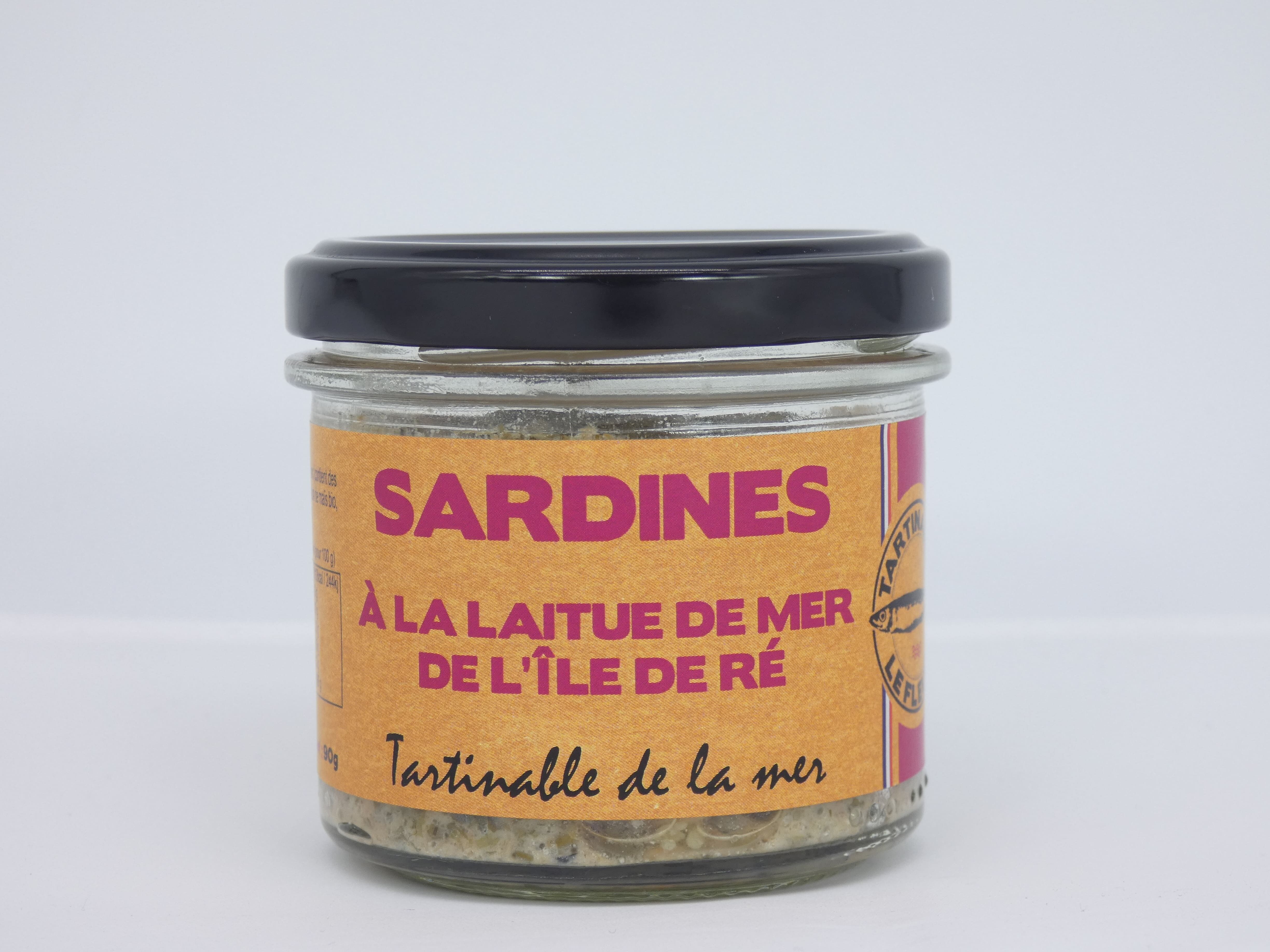 Sardine rillettes with seaweed from the Île de Ré (sea lettuce) and salt from the Île de Ré