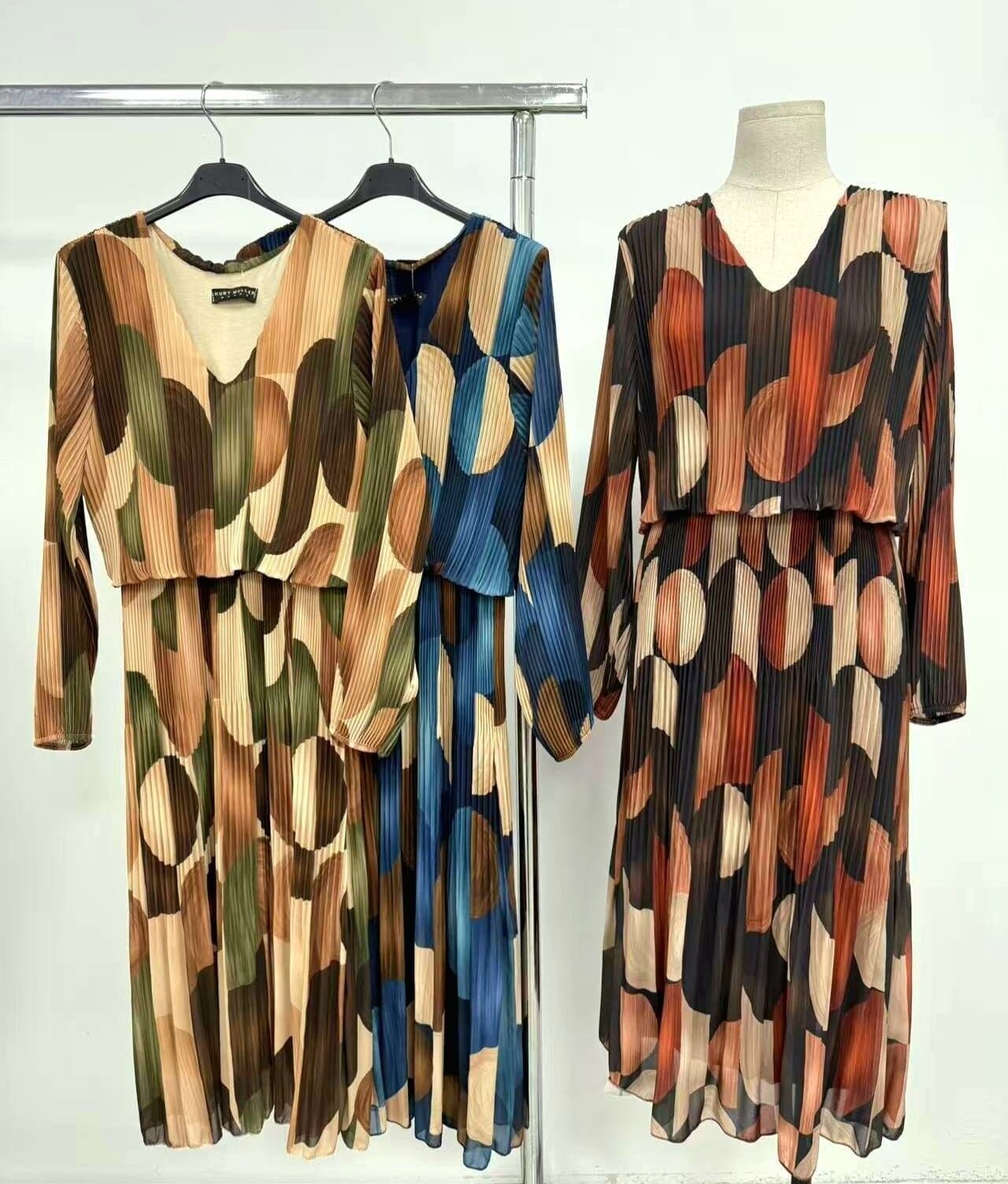 Abito lungo plissettato India V