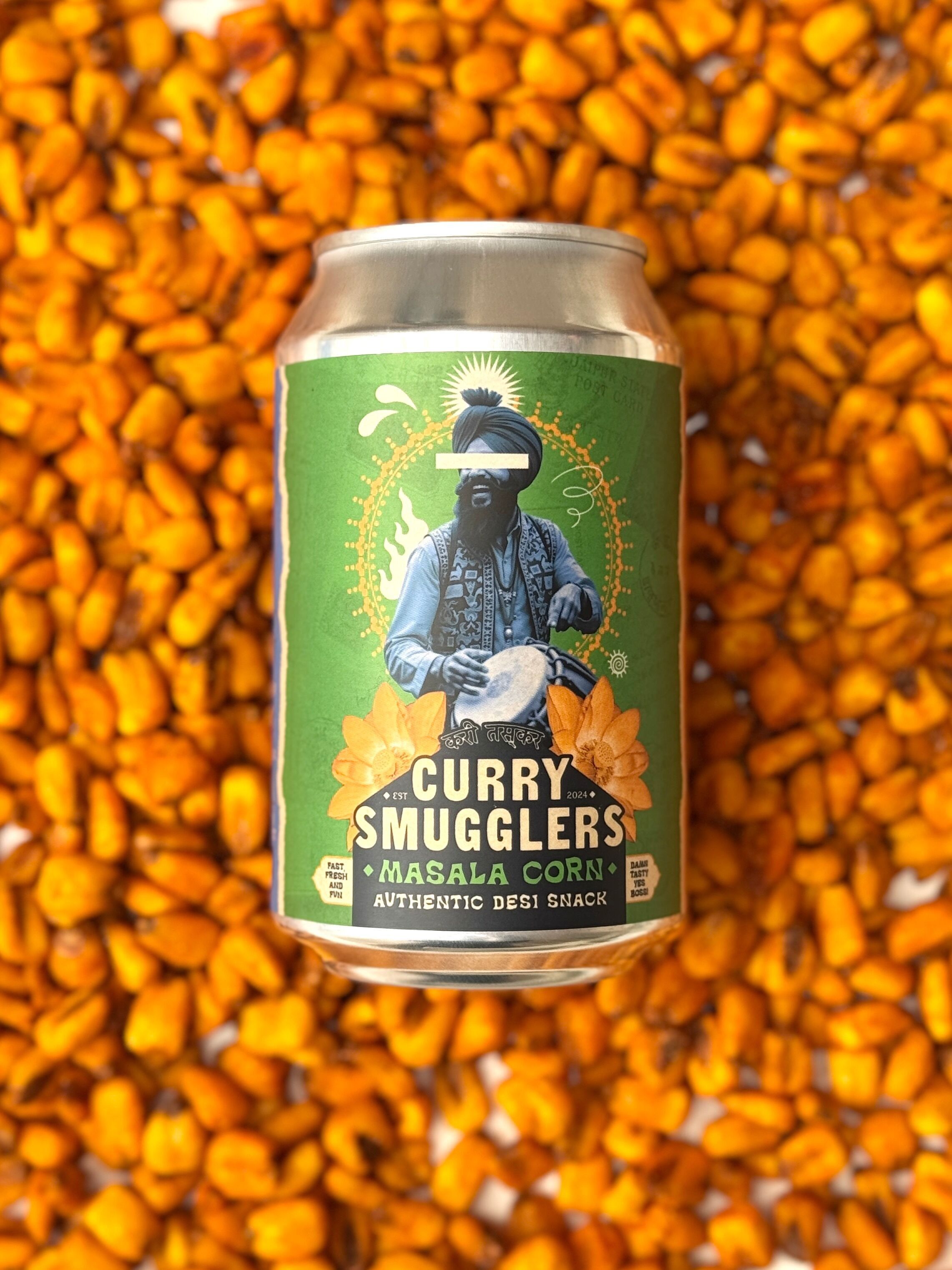 Südasiatischer herzhafter Masala-Mais-Snack