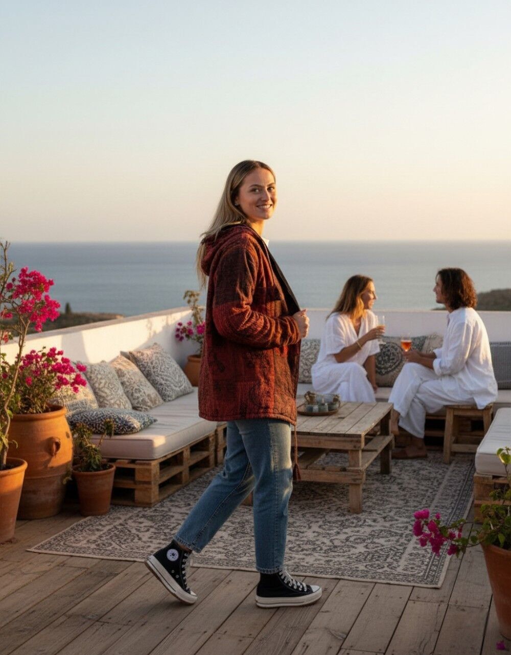 Veste boho unisexe avec doublure polaire | Kimago