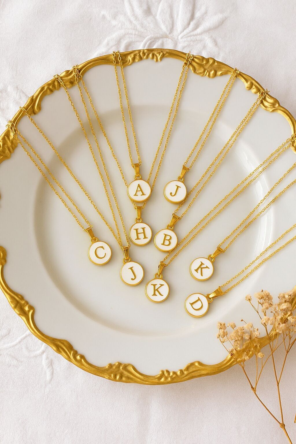 Letter Pendant Necklace