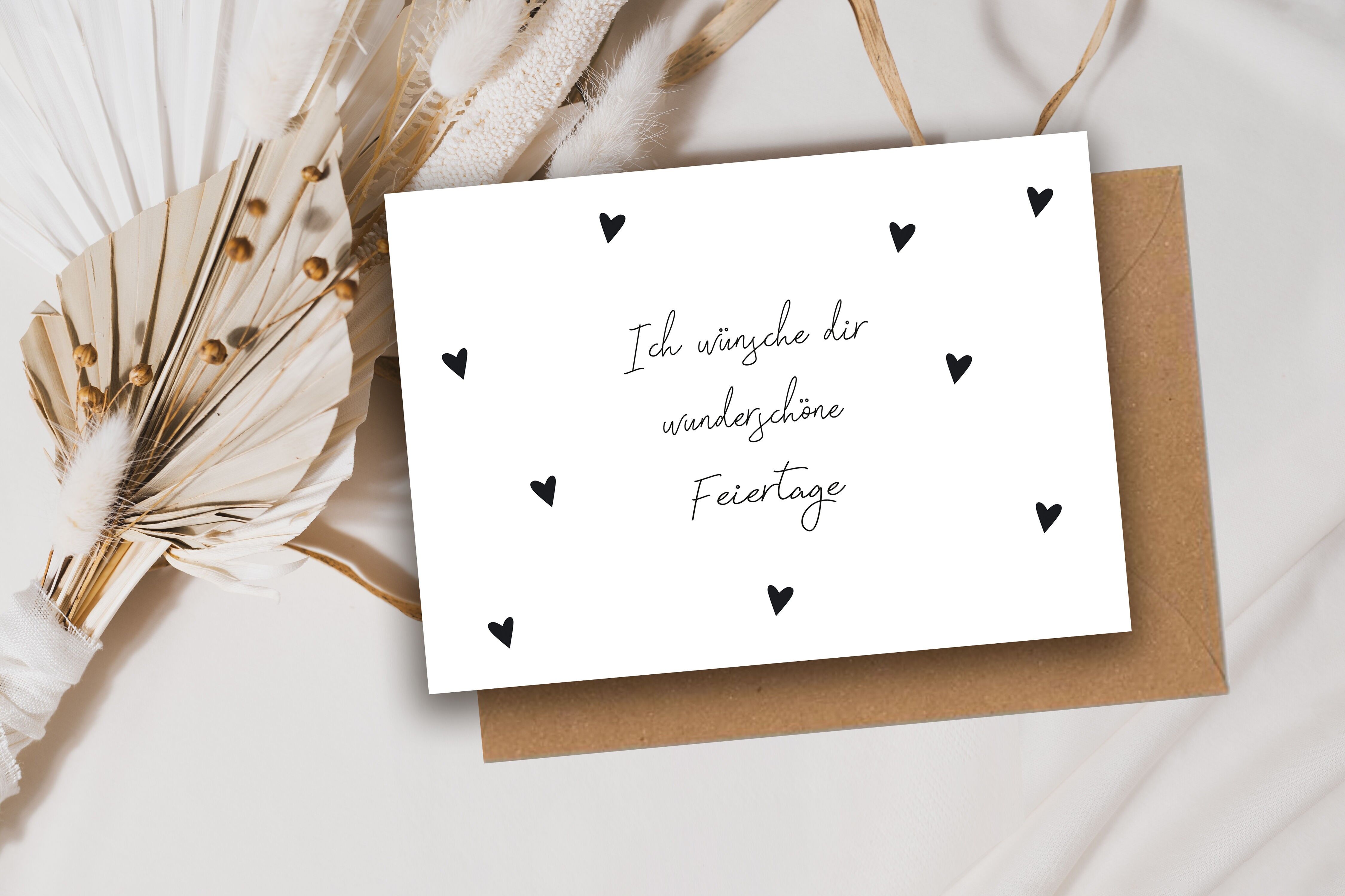 Modern Christmas greeting card