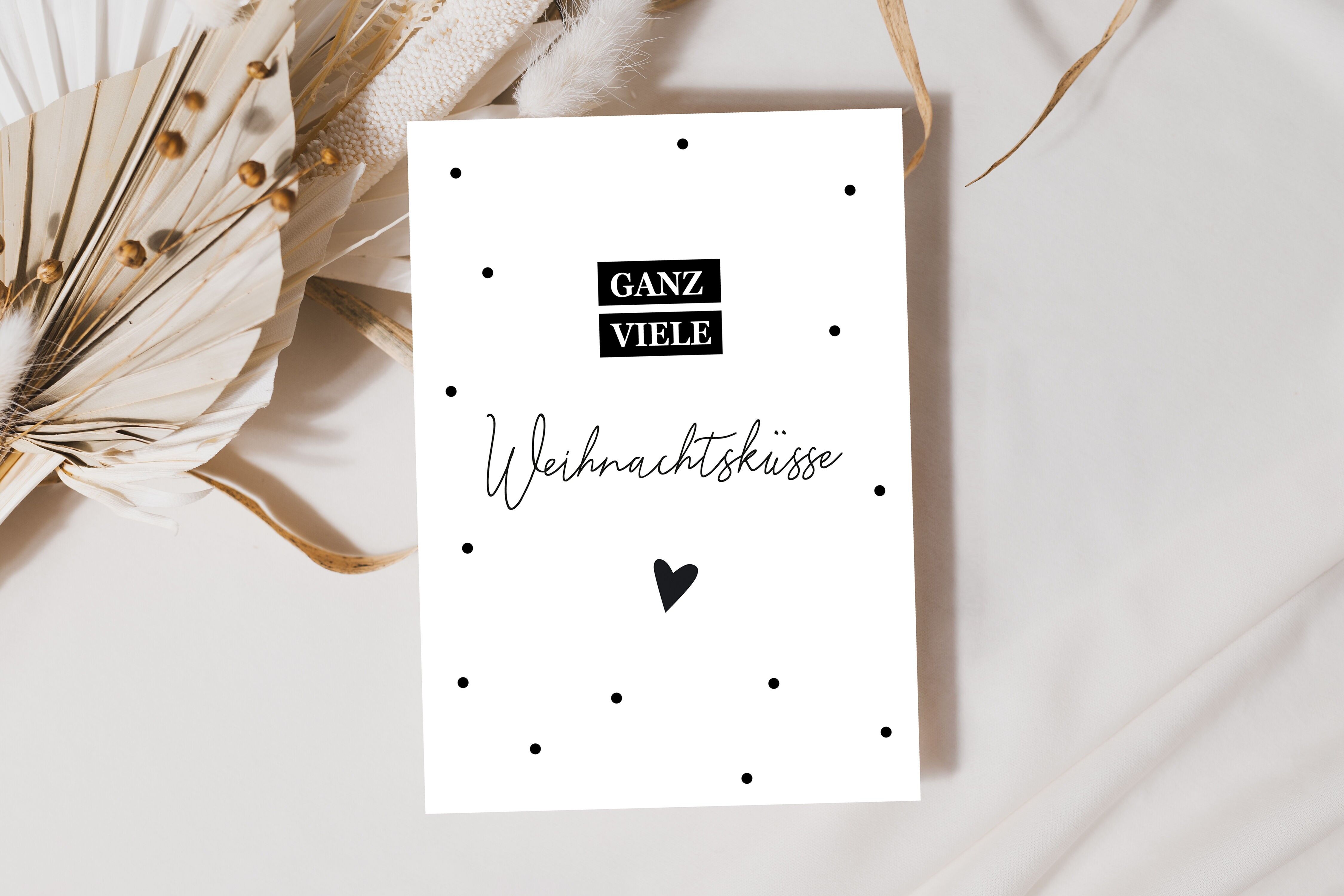 Modern Christmas greeting card