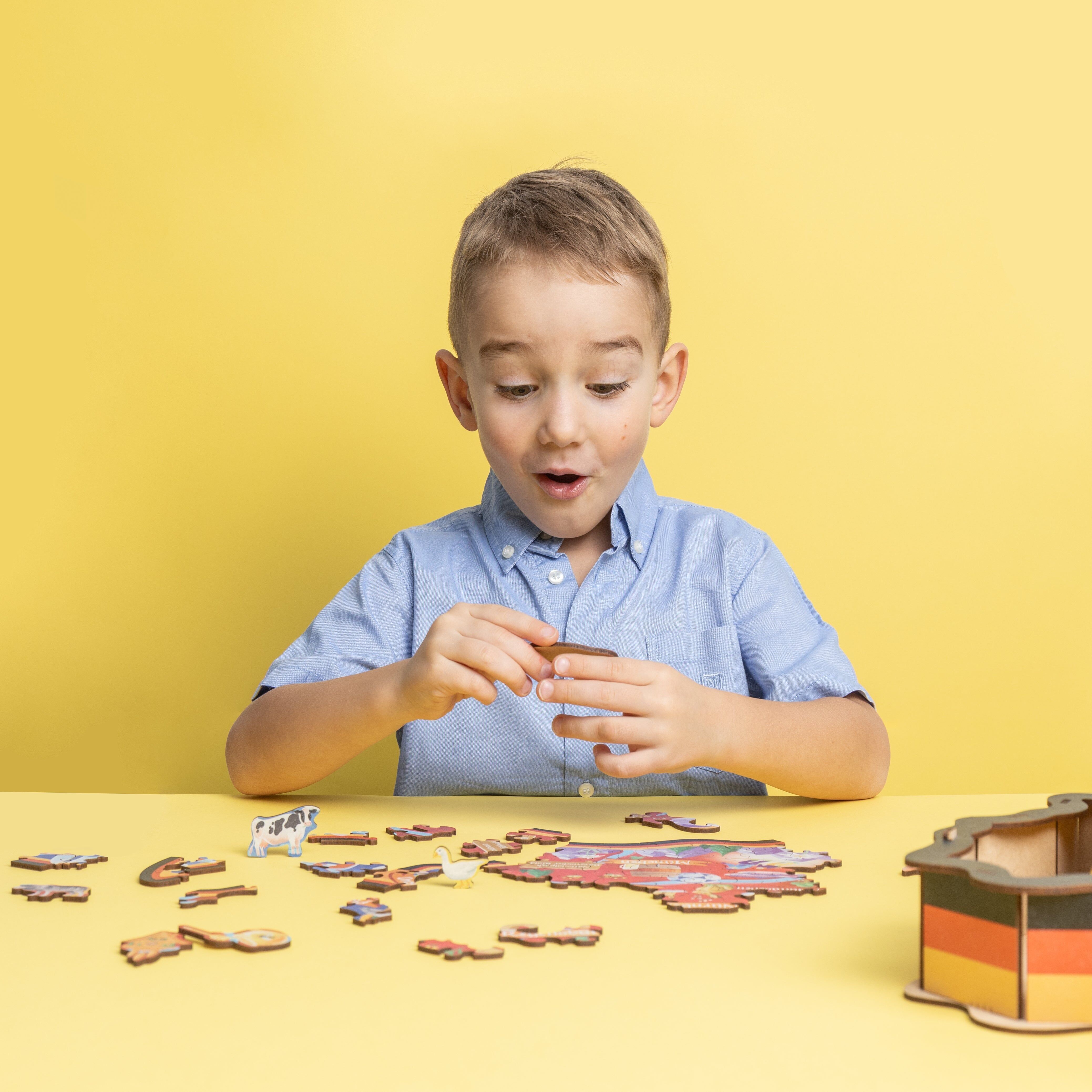 Puzzle de la carte de l'Allemagne