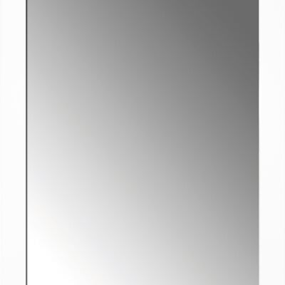 Specchio 47x67 cm circa, striscia bianca