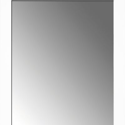 Miroir environ 47x67 cm, bande blanche