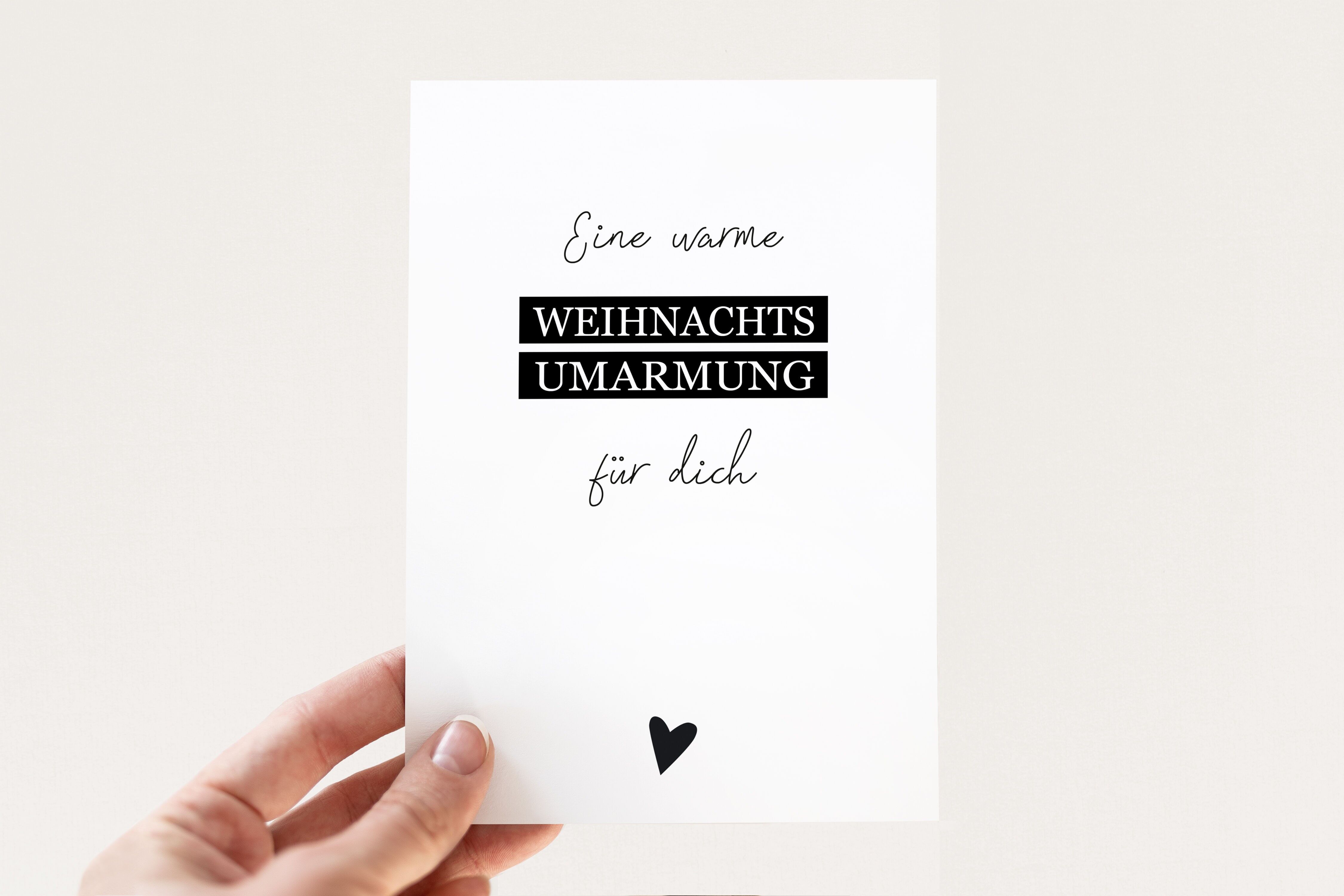 Modern Christmas greeting card