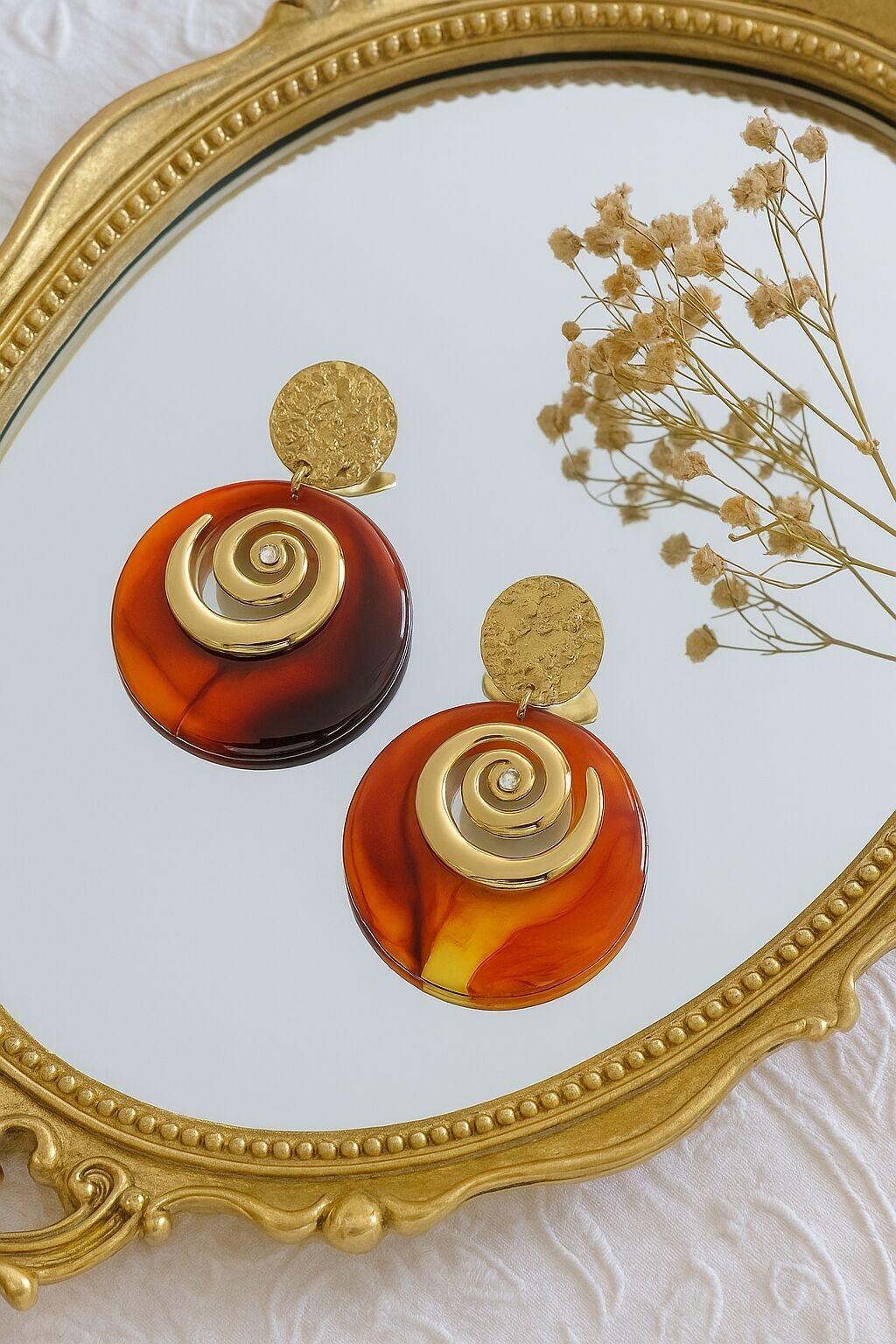 Boucles d'oreilles spirales