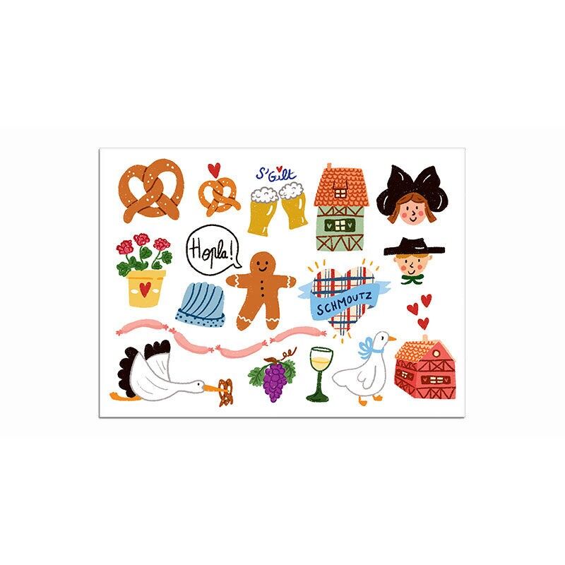 Sioou Temporary Tattoo Sheet - Mini Alsace