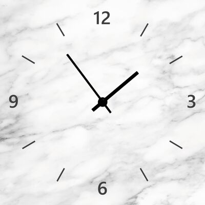 Horloge en verre, motif : 07, environ 30x30 cm