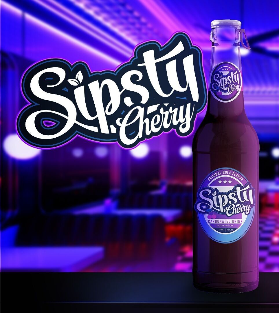 Sipsty Cola Cherry – Boisson pétillante cerise & cola, faible en calories