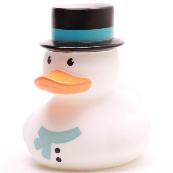 Bonhomme de neige canard en caoutchouc - canard en caoutchouc