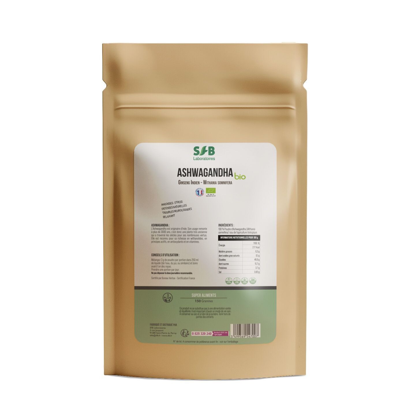 Bio-Ashwagandha-Pulver – Indischer Ginseng