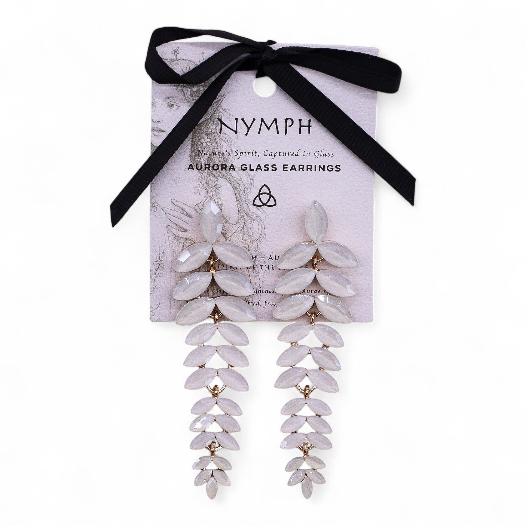 Vintage Kristallohrringe - Lang - Perle