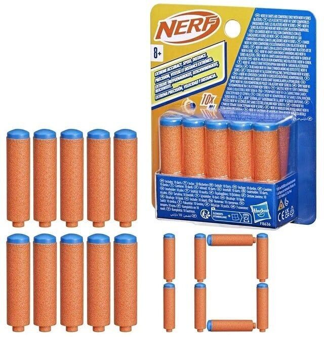 HASBRO - Laden Sie 10 Fléchettes Nerf N Series N1 auf