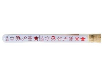 Sparkling Message Emoji XMAS in a test tube incl.5 red sparklers
