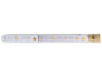Sparkling Message Emoji XMAS in a test tube incl.5 gold sparklers