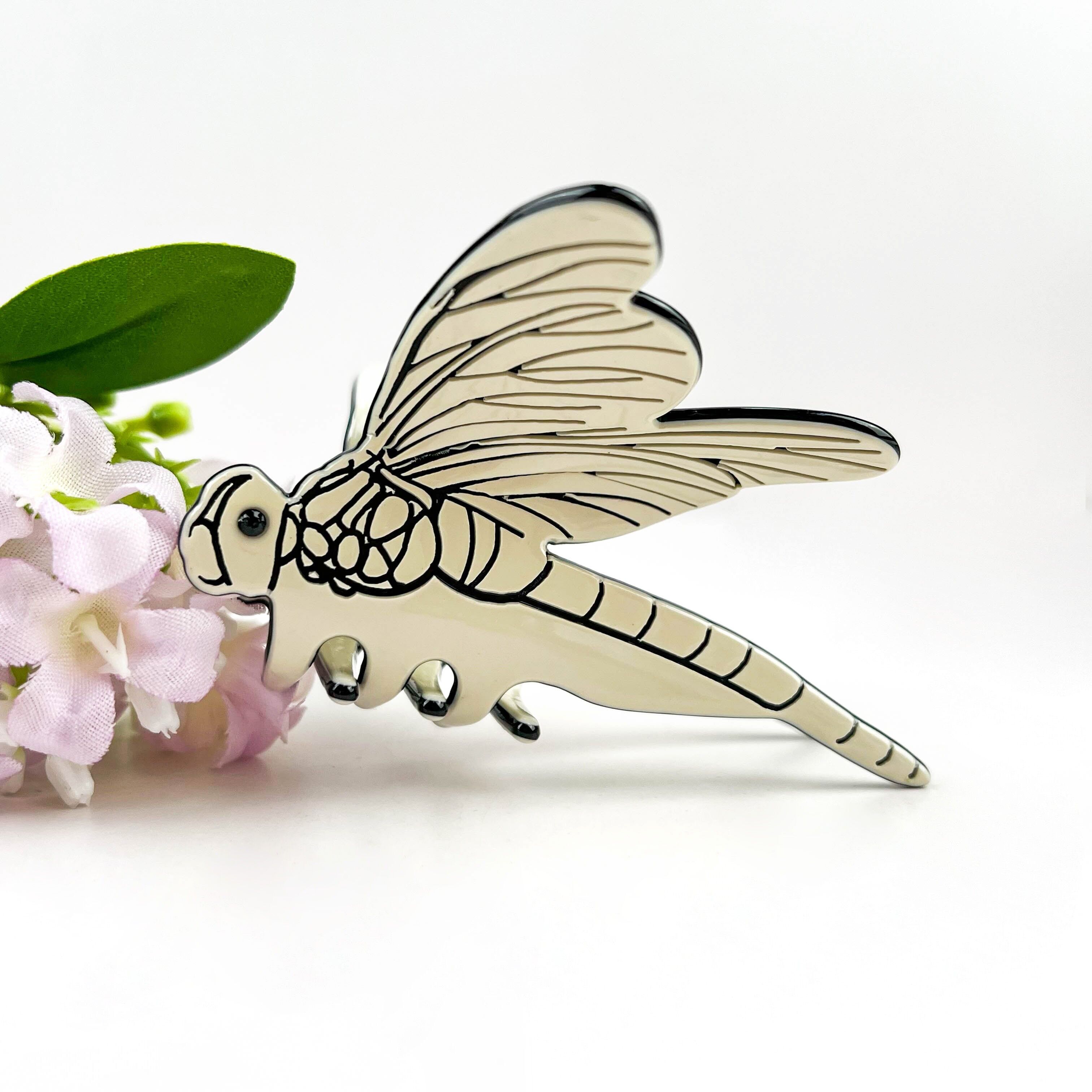 Libellen-Insekten-Haarspange aus Acetat