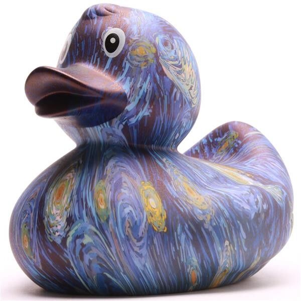 Paperella da bagno "Notte stellata" - XL - Paperella di gomma