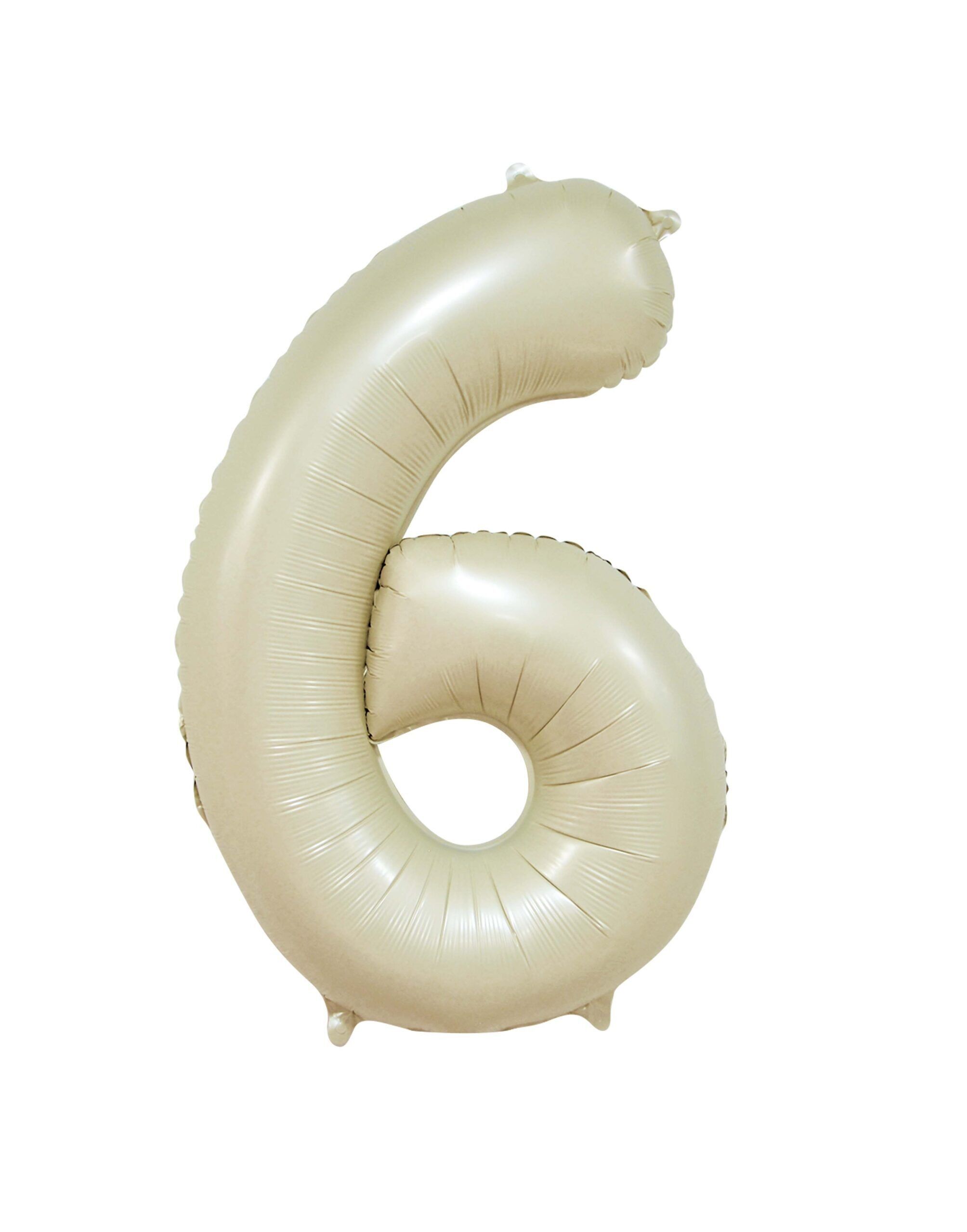 Folienballon 34" Nr.6 Creme