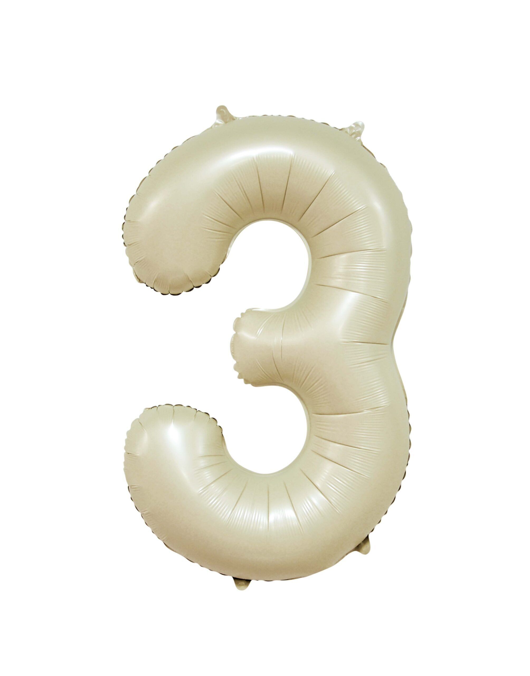 Globo de aluminio 34" n.º3 crema