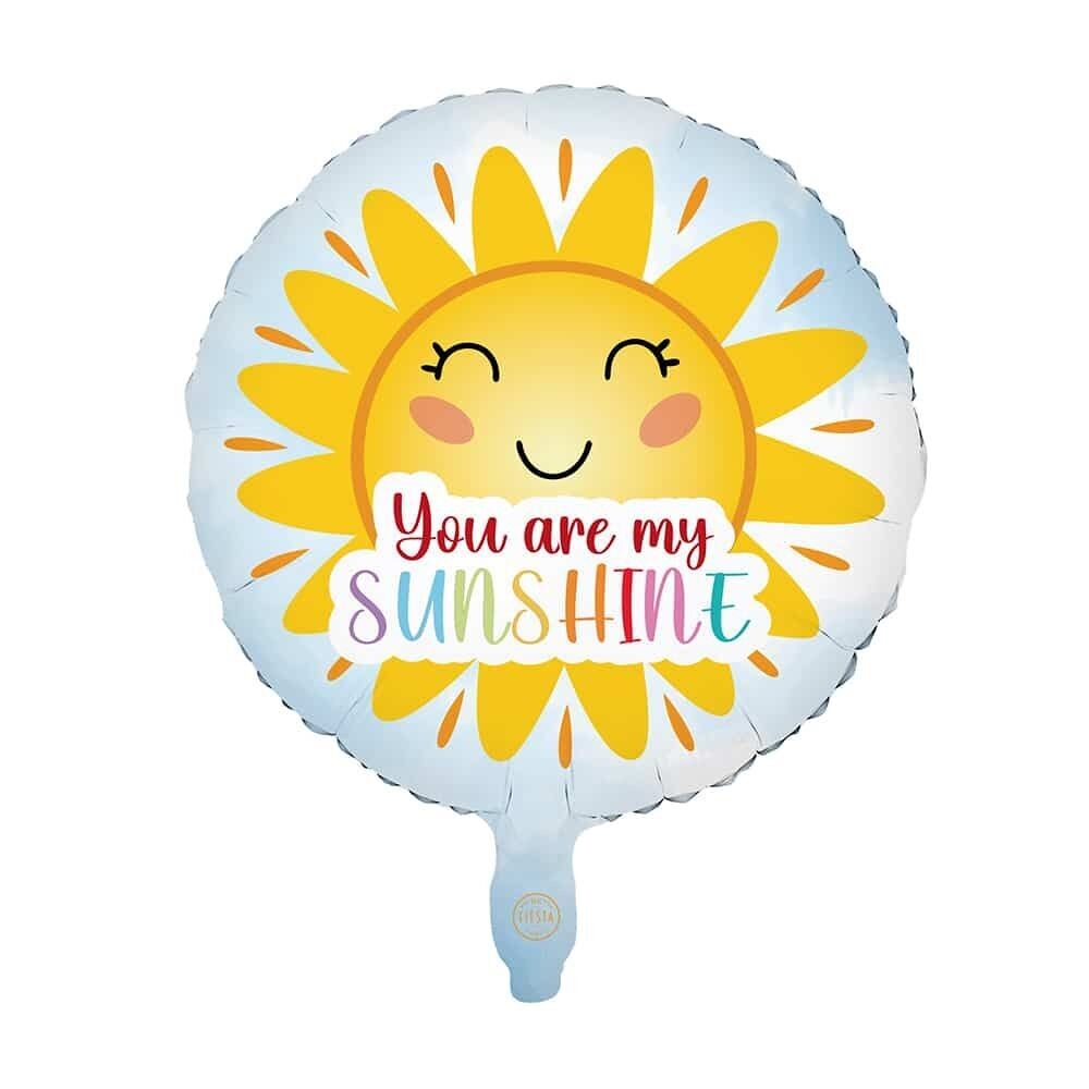 Folienballon, 18 Zoll rund - 'You are my Sunshine'