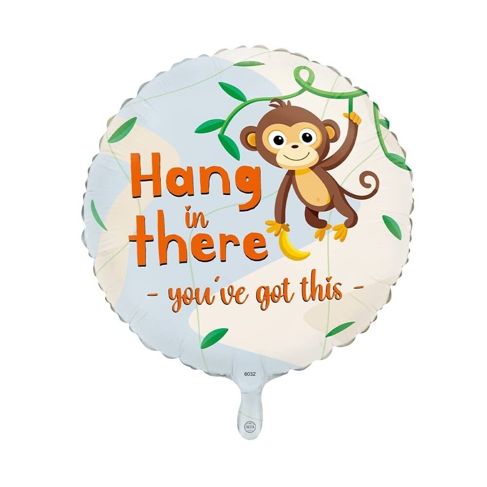 Globo de aluminio redondo de 18 pulgadas - 'Aguanta'