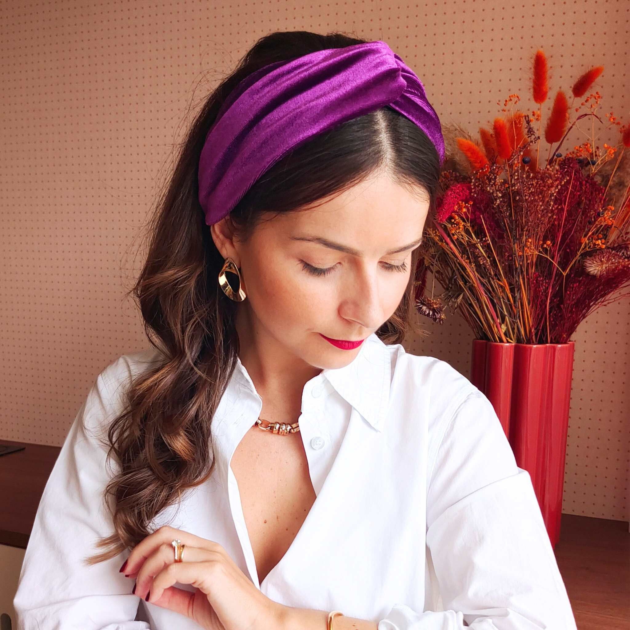 Cerchietto AMETISTA / velluto viola