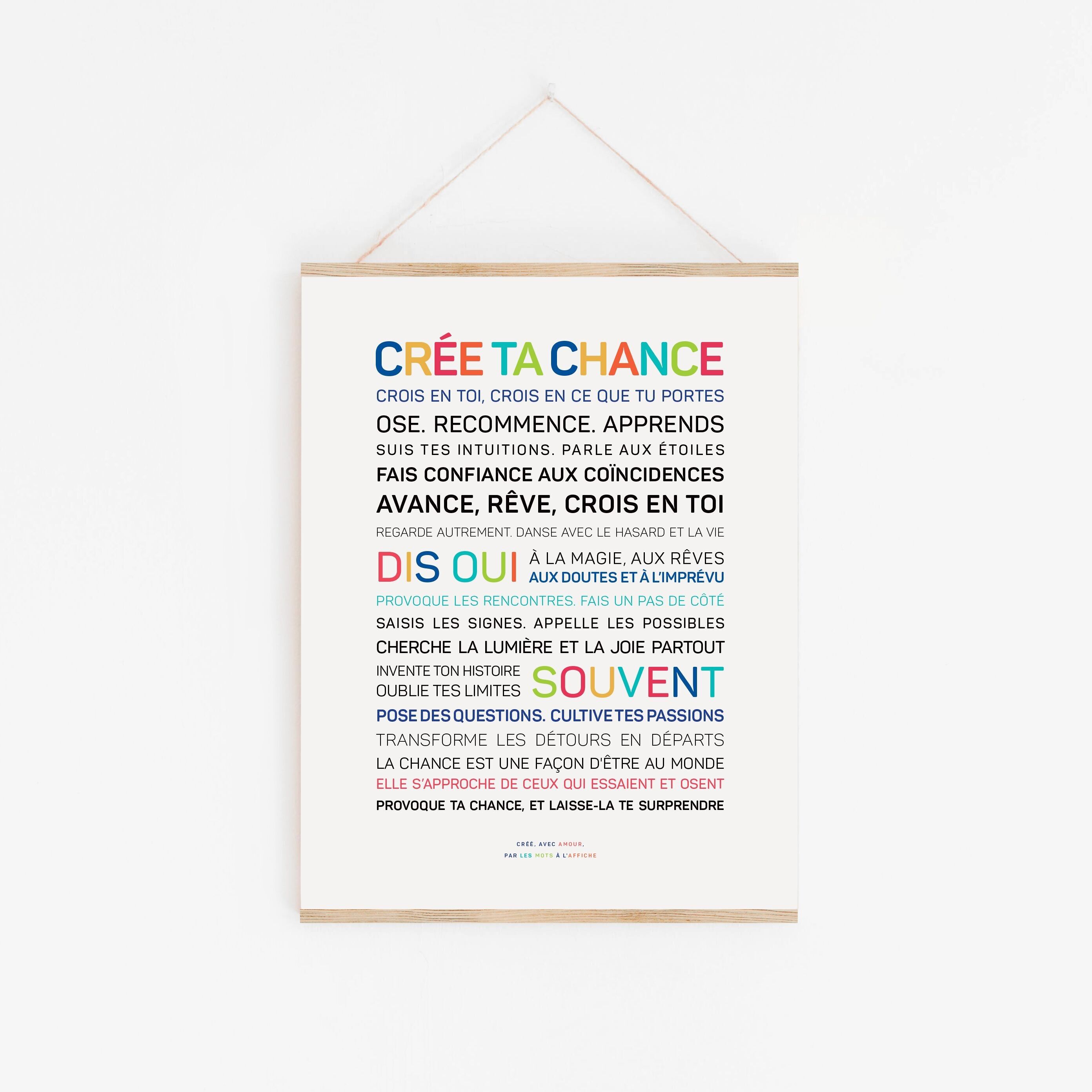 Crea il tuo poster della fortuna a colori - Edizione limitata