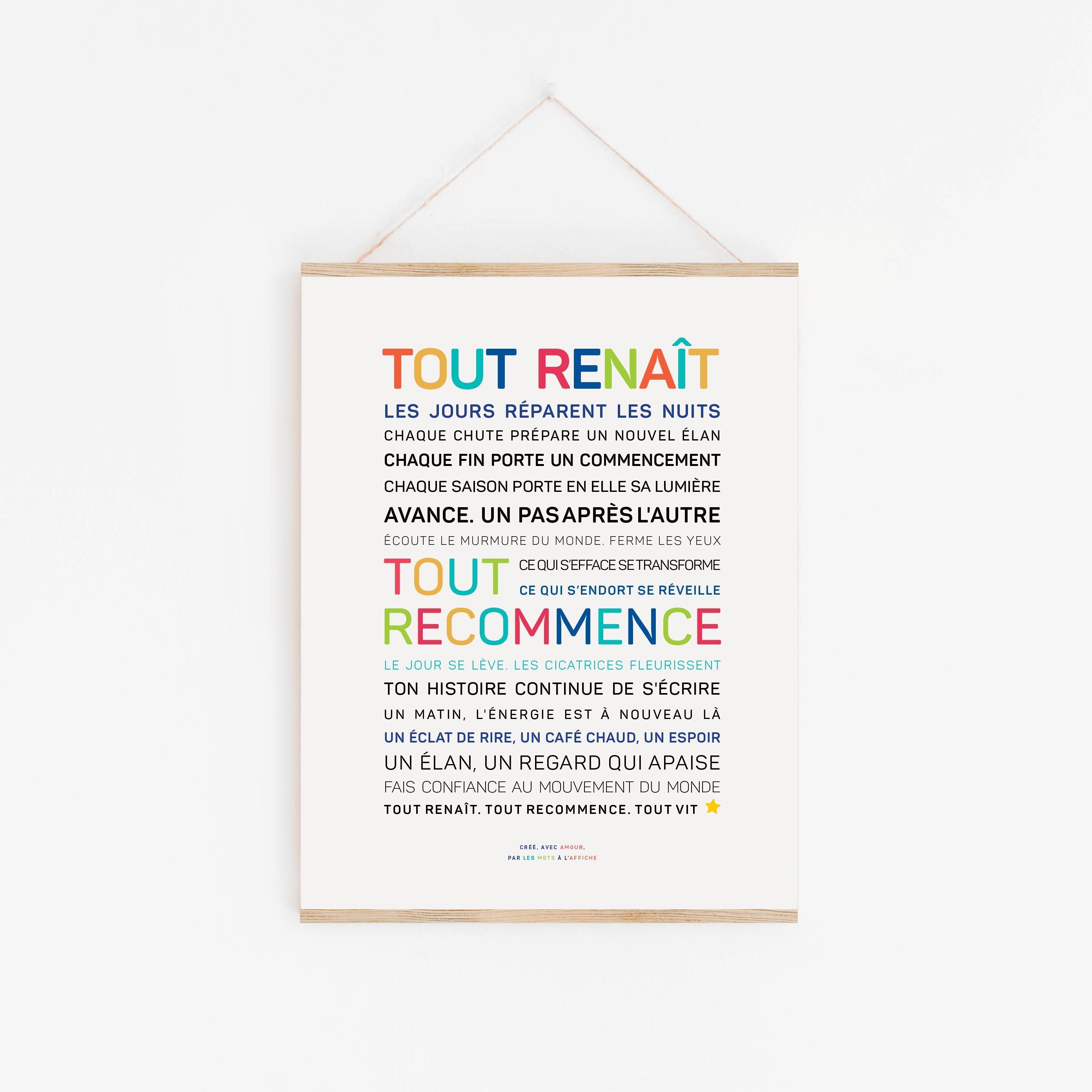 Poster Tutto rinasce a colori - edizione limitata