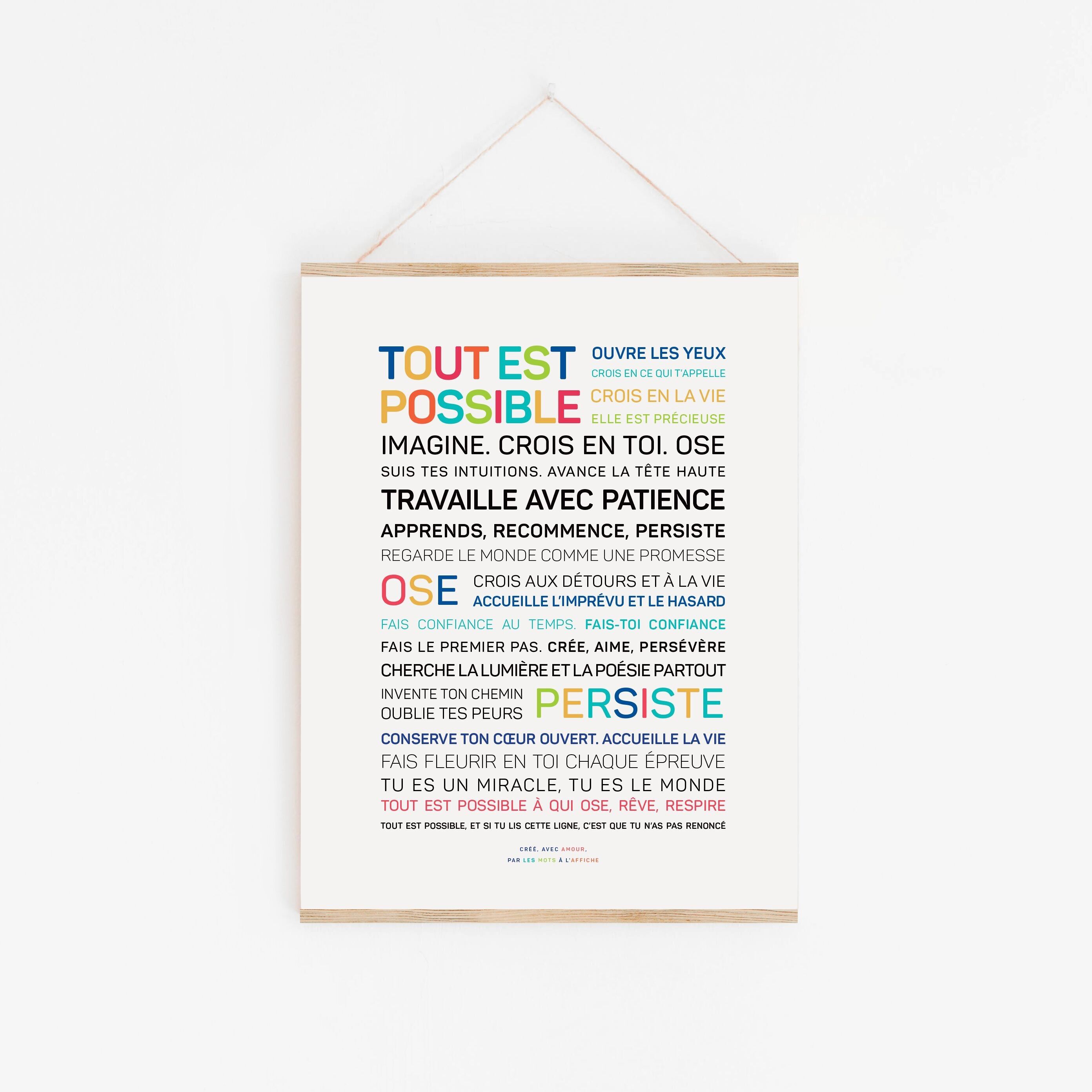 Tutto è possibile poster a colori - edizione limitata