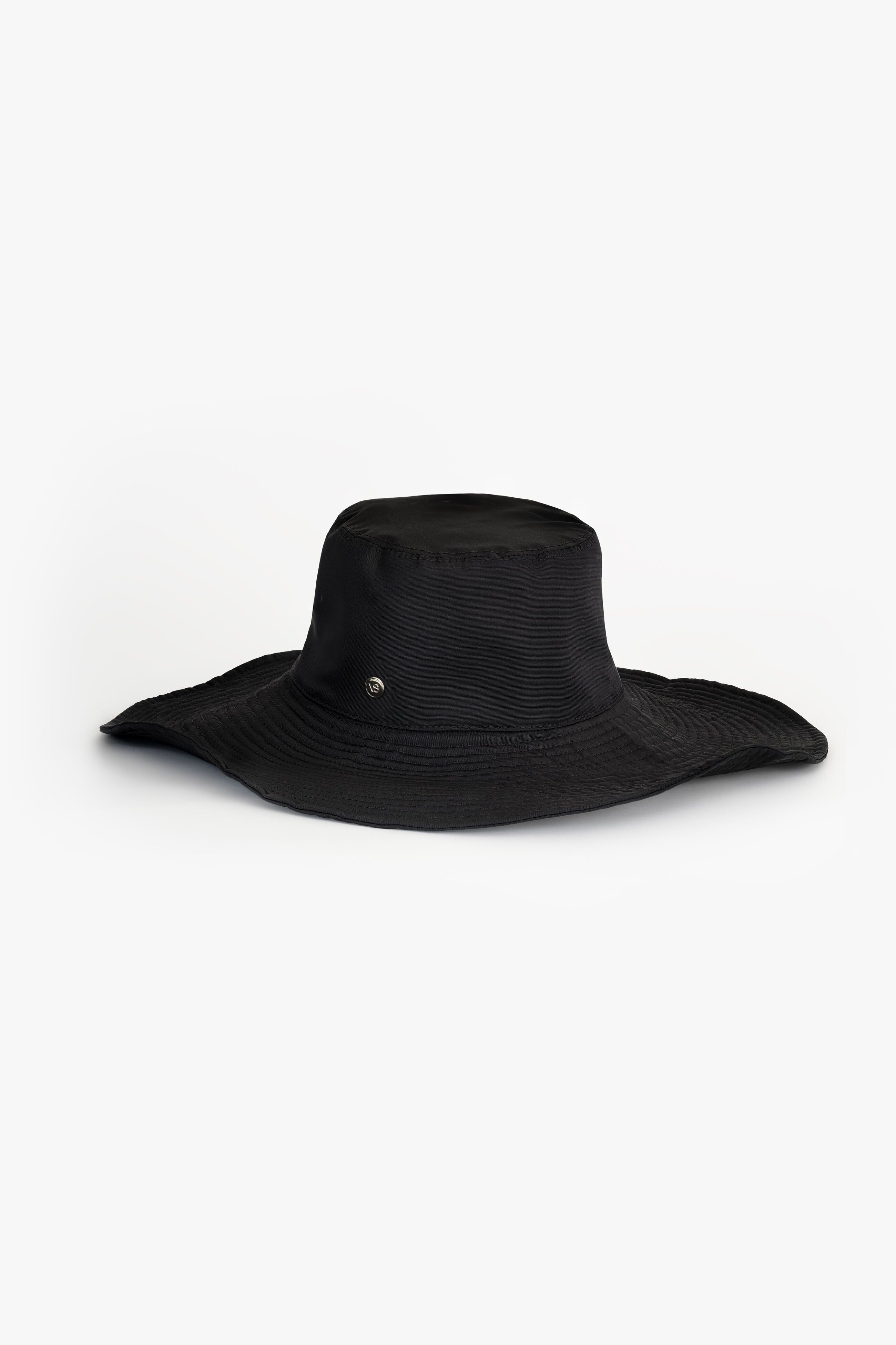 Wide-Brim Hat in Silk