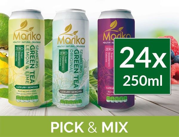 Mariko Sparkling Tea's Mixed Pack 250ml x 24 Pack