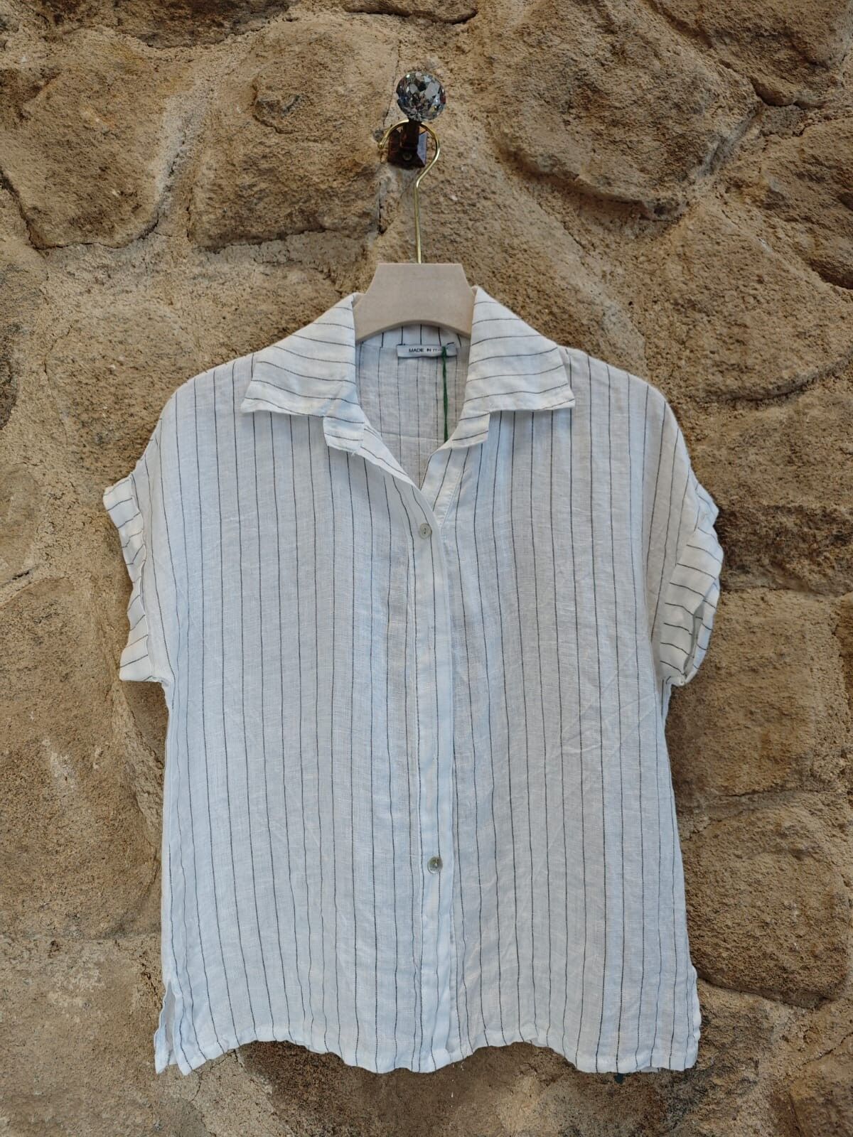 RIF 5192 CAMICIA MANICA CORTA 100% LINO