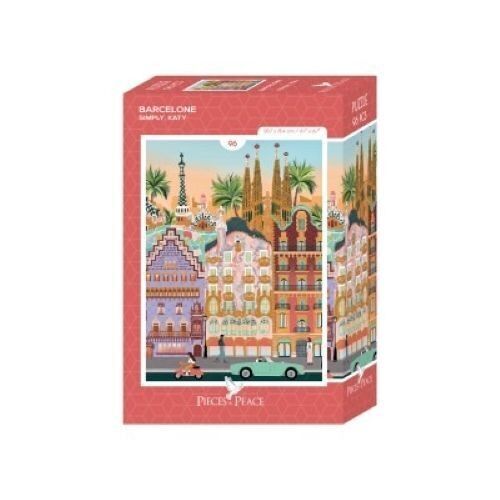 96-teiliges Mini-Puzzle – Barcelona