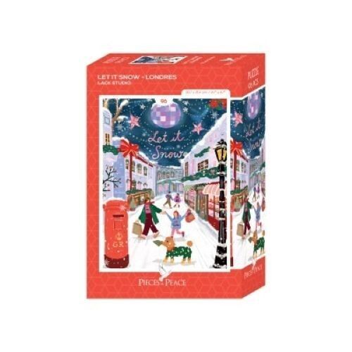96-teiliges Mini-Puzzle – Let it Snow – London