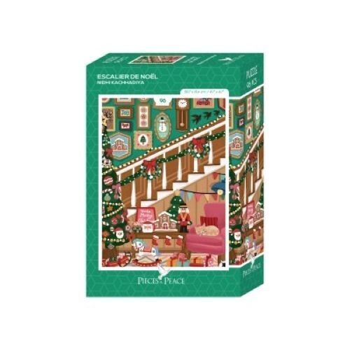 96-teiliges Mini-Puzzle – Weihnachtstreppe